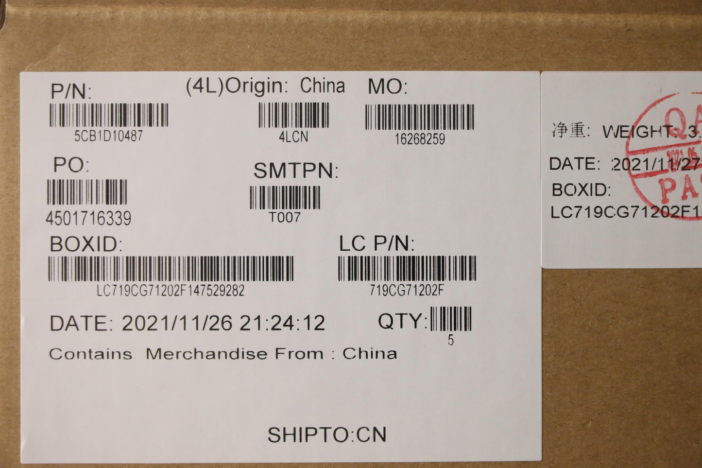 Lenovo Cover Upper Case Asm_Ita L82Jf - 5CB1D10487