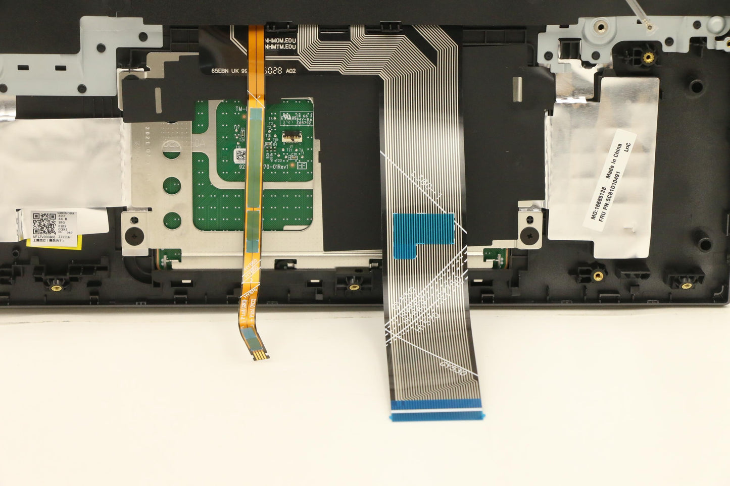 Lenovo C-Cover with Keyboard, Nordic Layout, Storm Grey, White Backlit - 5CB1D10491