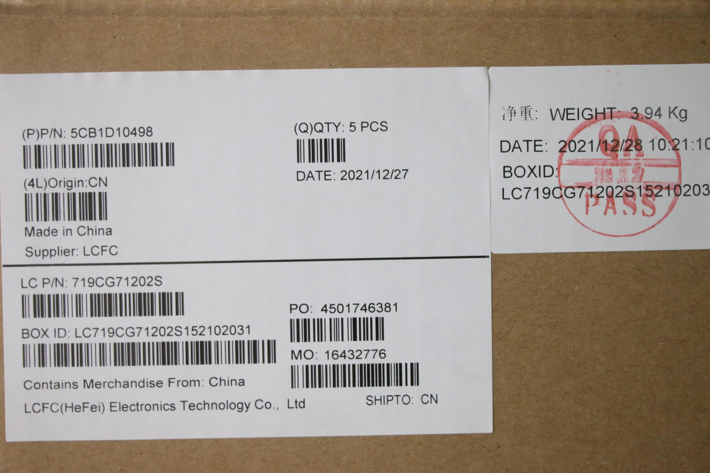 Lenovo Cover Upper Case Asm_Tc L82Jf - 5CB1D10498