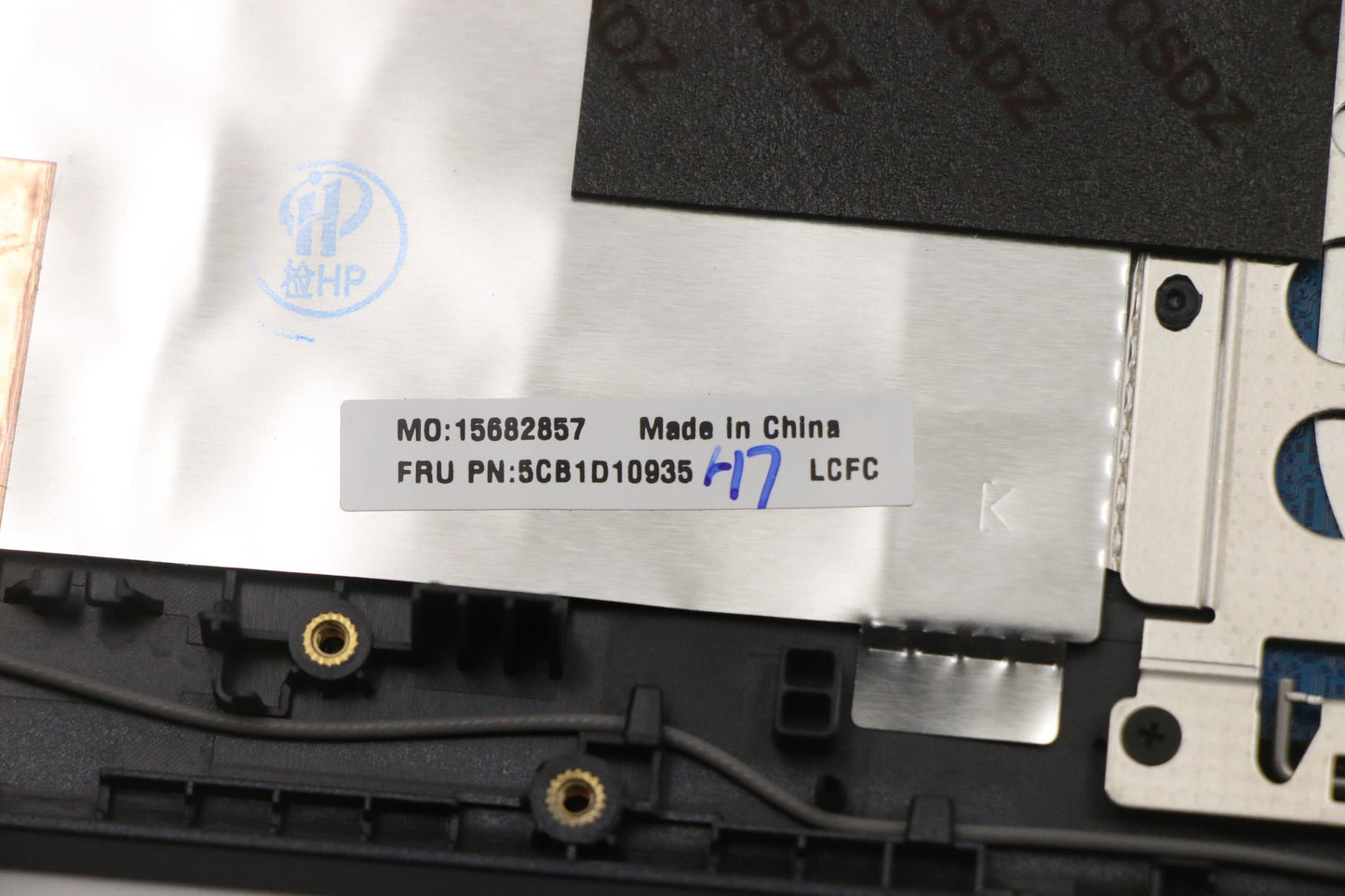 Lenovo Cover Upper Case Asm_Euro Eng - 5CB1D10935