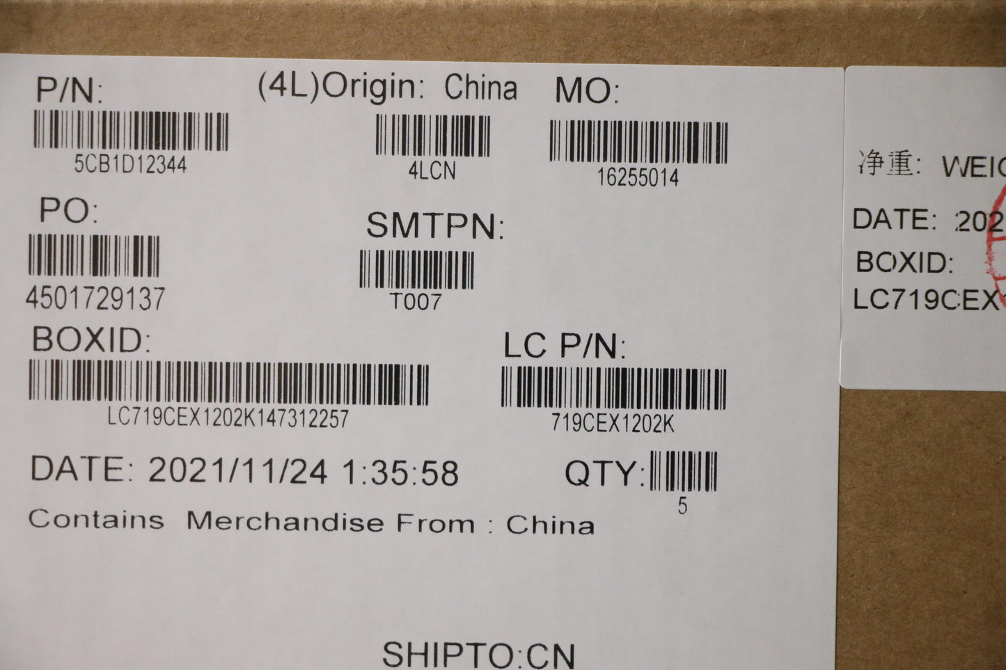 Lenovo Cover Upper Case Asm_La Spa L8 - 5CB1D12344