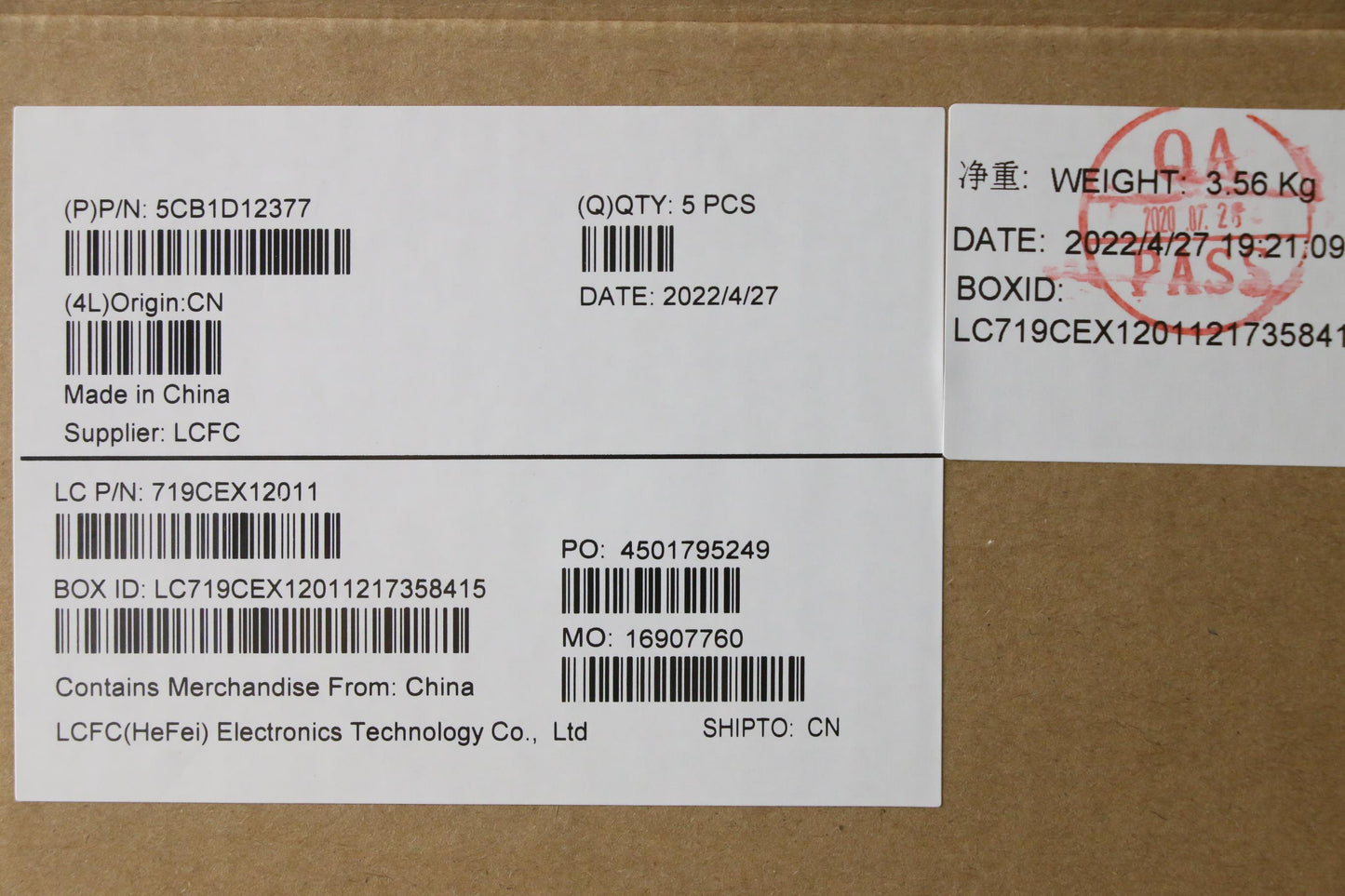 Lenovo Cover Upper Case Asm_Nordic L8 - 5CB1D12377