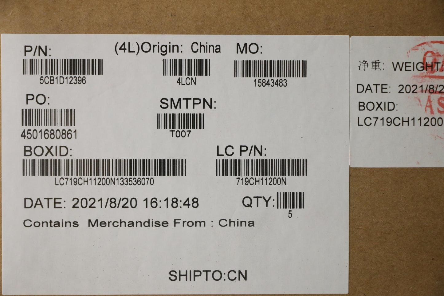 Lenovo Cover Upper Case Asm_Ita L82N7 - 5CB1D12396