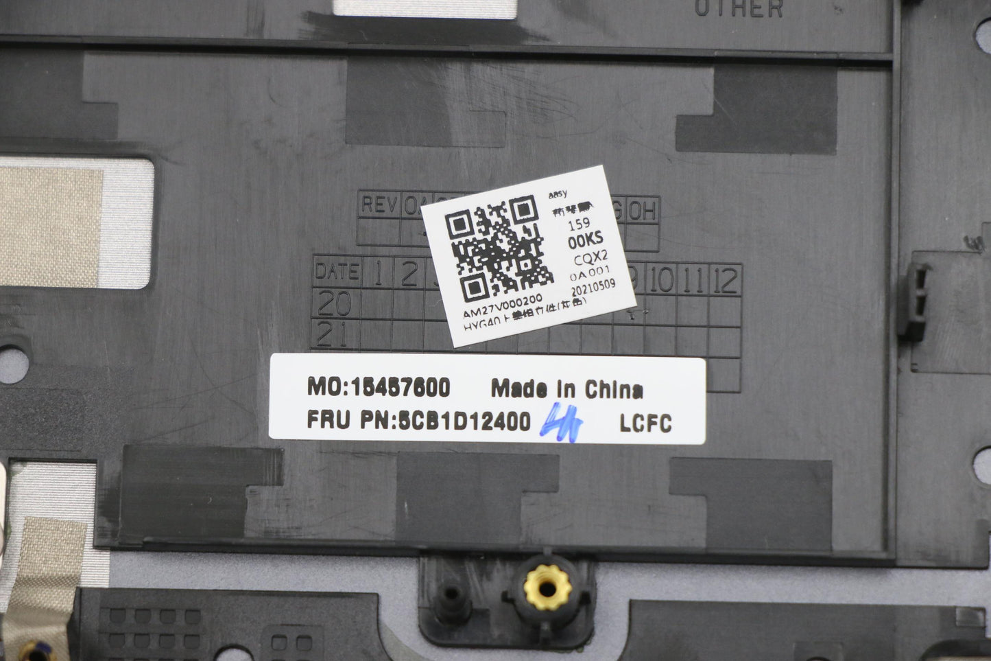 Lenovo Cover Upper Case Asm_Gre L82N7 - 5CB1D12400