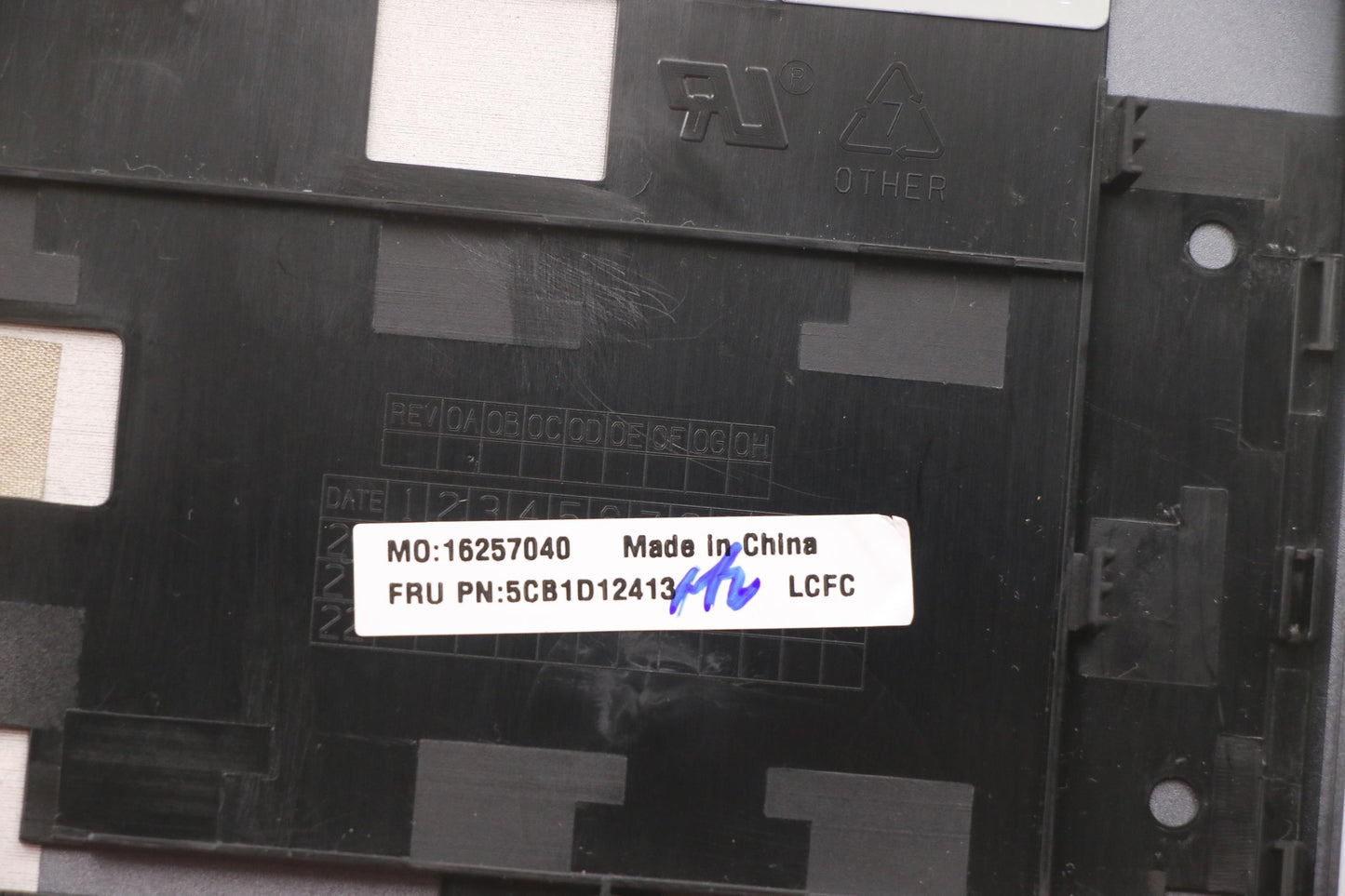 Lenovo Cover Upper Case Asm_Euro Eng - 5CB1D12413