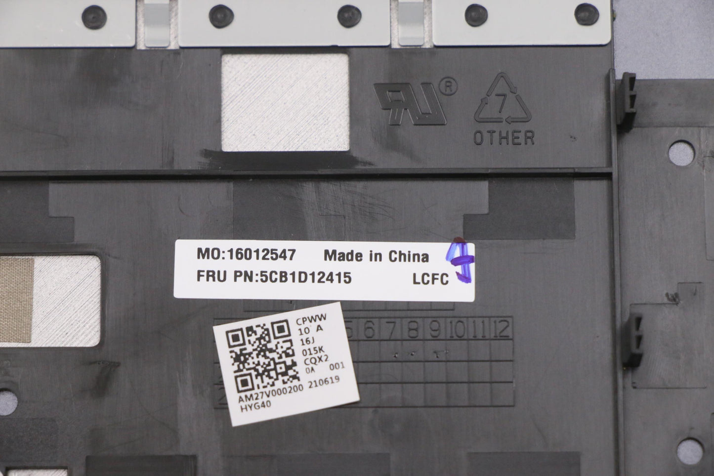Lenovo Cover Upper Case Asm_Cze/Slk L - 5CB1D12415