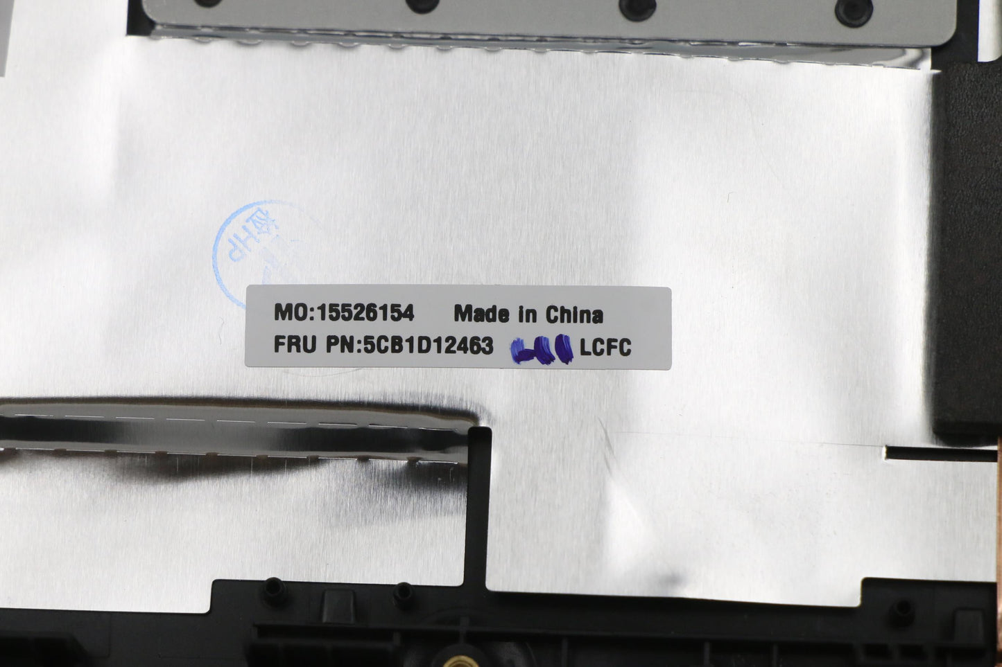 Lenovo Cover Upper Case Asm_Euro Eng - 5CB1D12463
