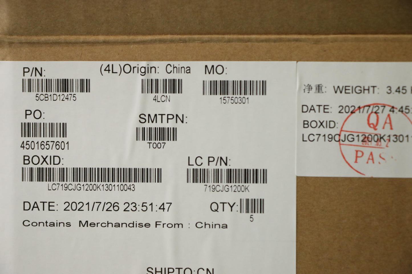 Lenovo Cover Upper Case Asm_Ita L82Nl - 5CB1D12475