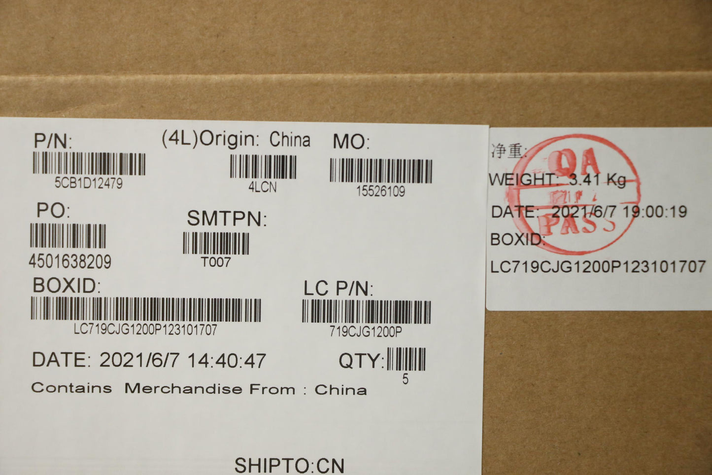 Lenovo Cover Upper Case Asm_Nordic L8 - 5CB1D12479