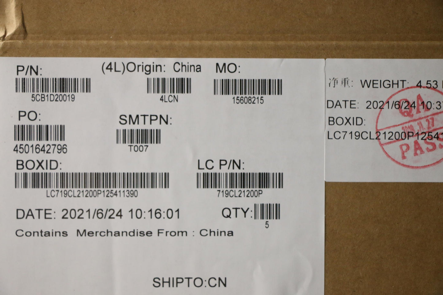 Lenovo Cover Upper Case Asm_Uke L82Jm - 5CB1D20019