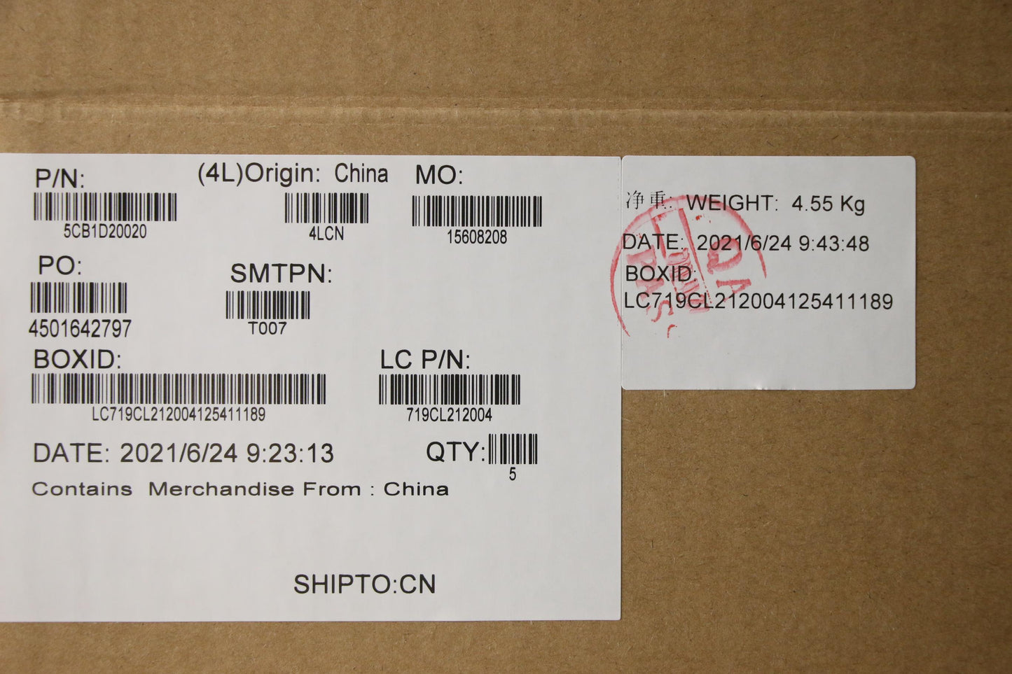 Lenovo Cover Upper Case Asm_Usa Engl8 - 5CB1D20020
