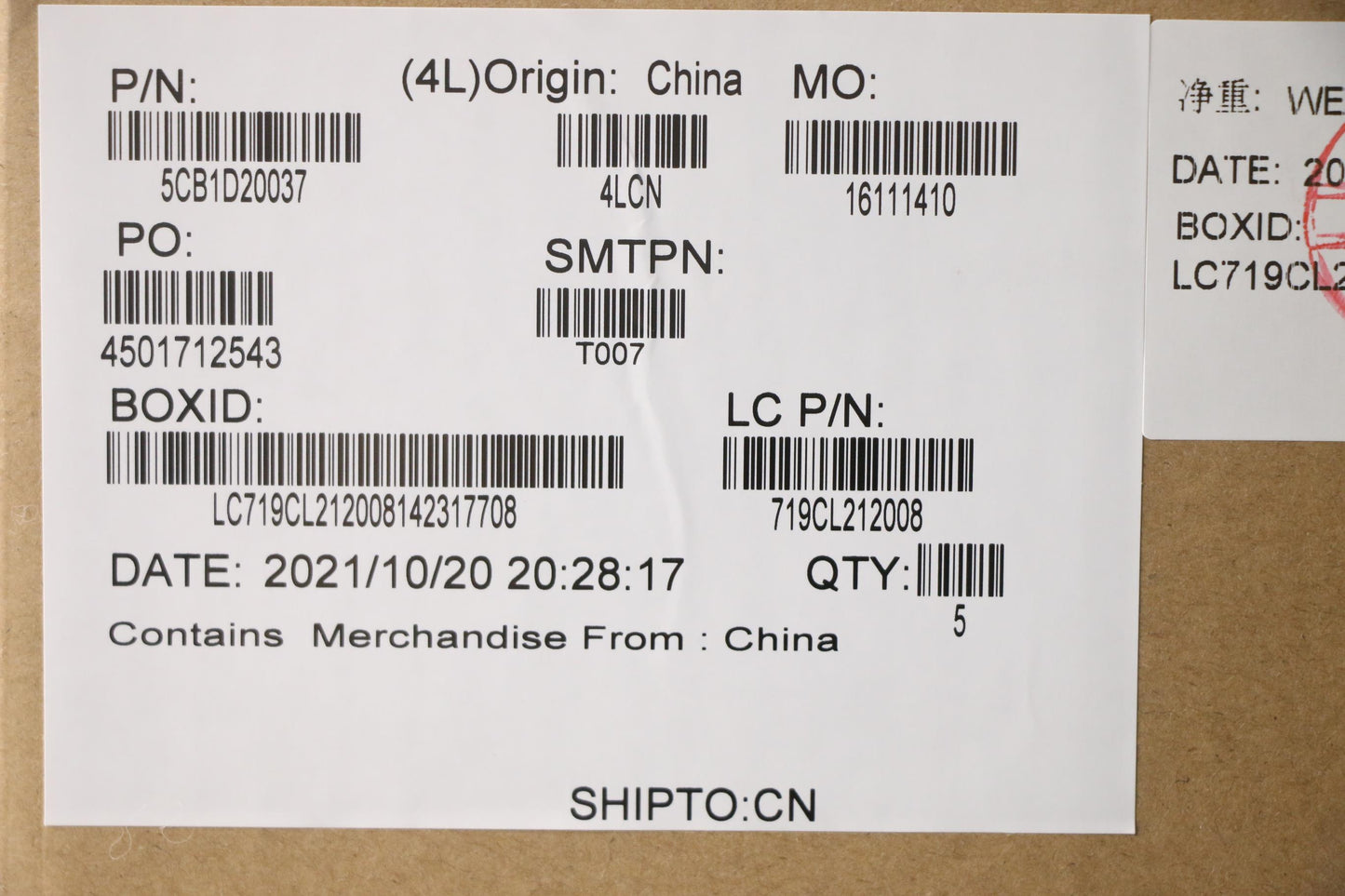 Lenovo Cover Upper Case Asm_Spa L82Jm - 5CB1D20037