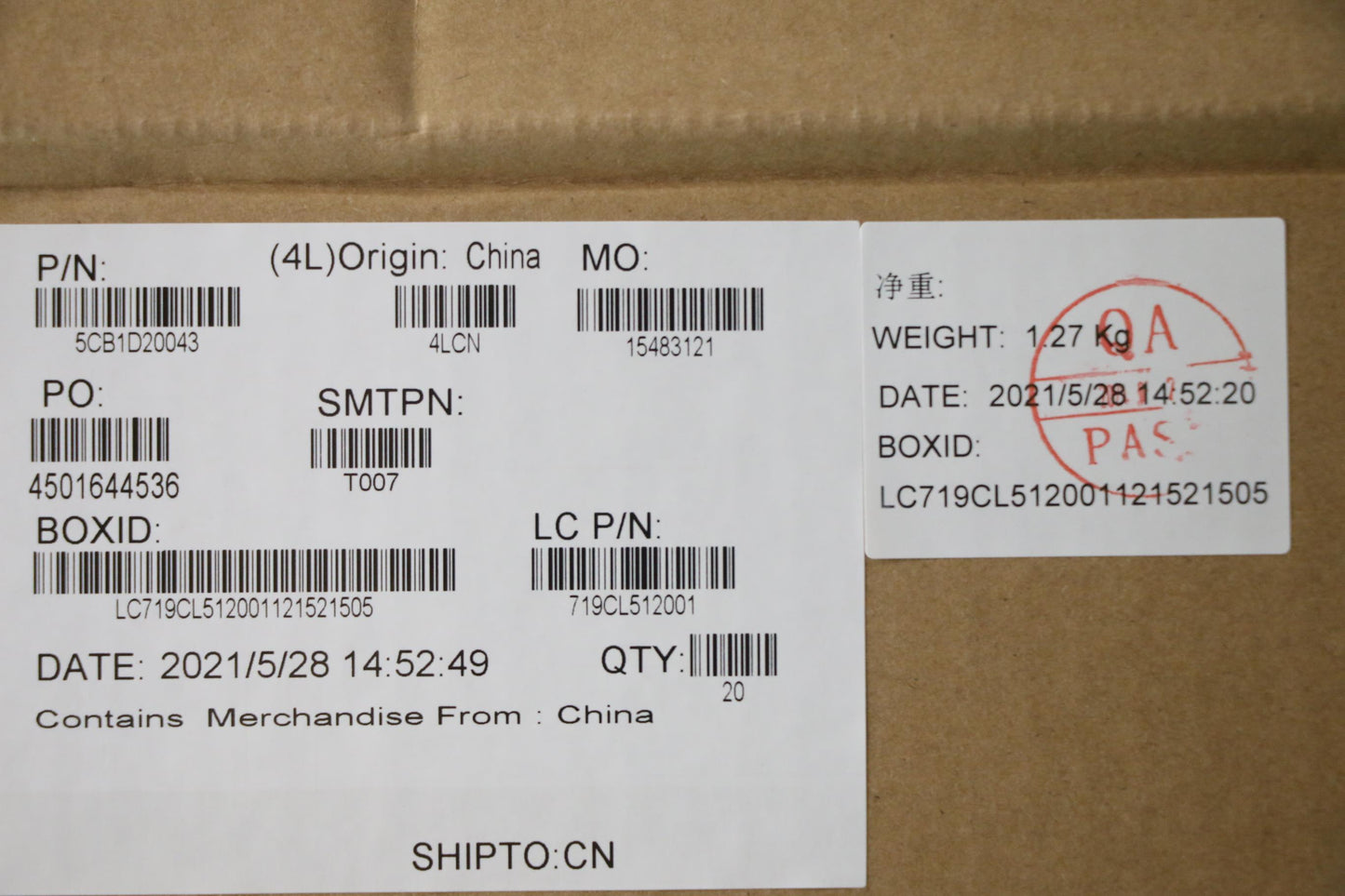 Lenovo Cover Strip Cover L 82Jn - 5CB1D20043
