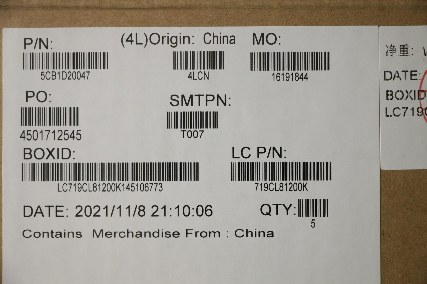 Lenovo Cover Upper Case Asm_Bul L82Jn - 5CB1D20047