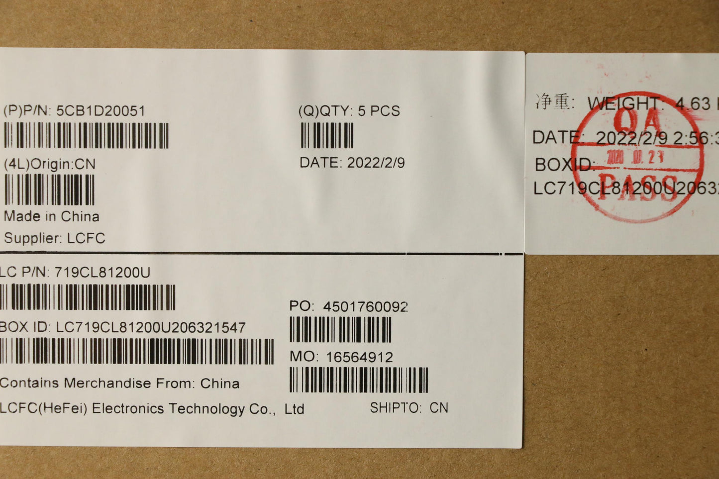 Lenovo Cover Upper Case Asm_Fra/Engl8 - 5CB1D20051