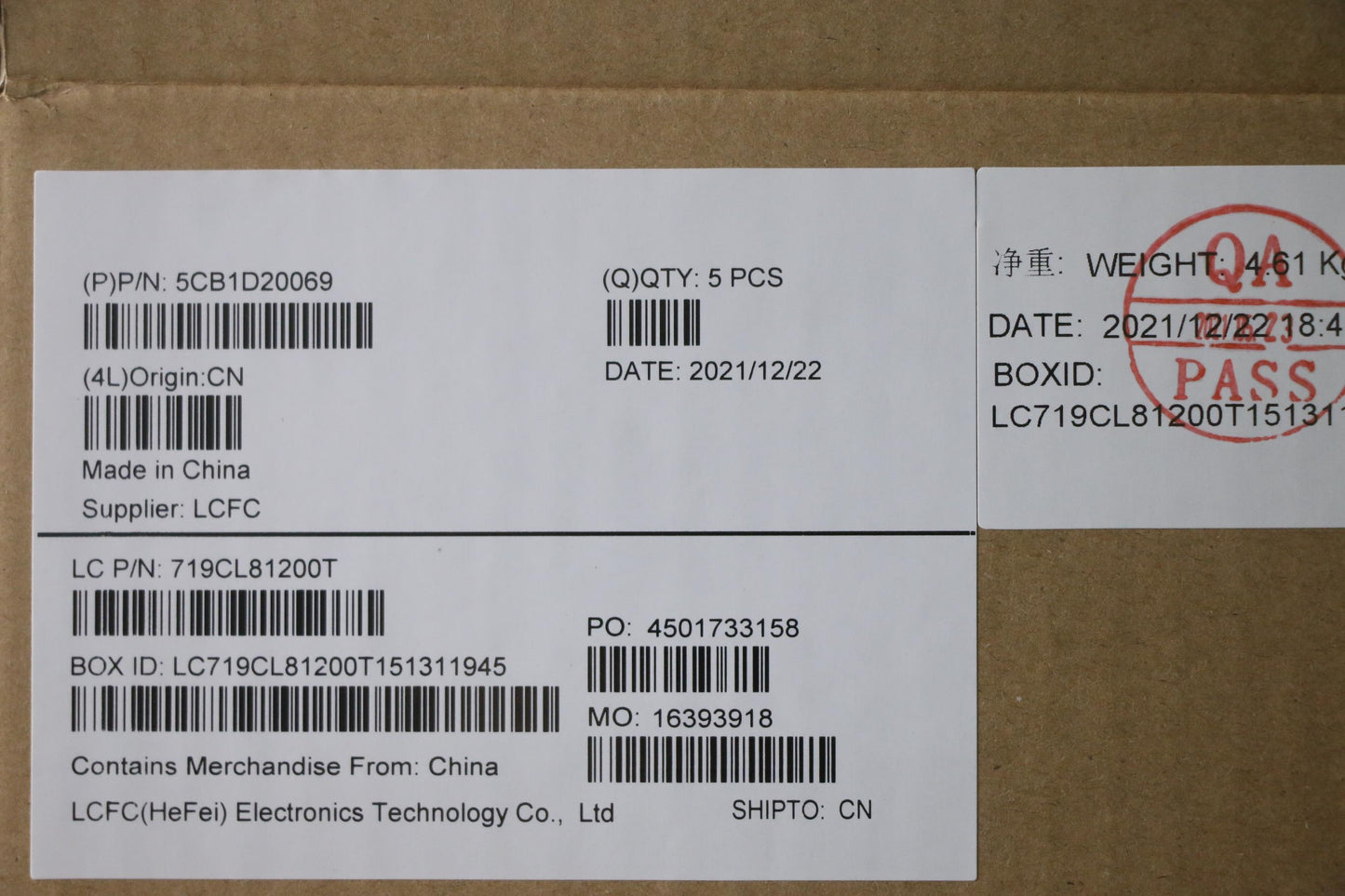 Lenovo Cover Upper Case Asm_Spa L82Jn - 5CB1D20069