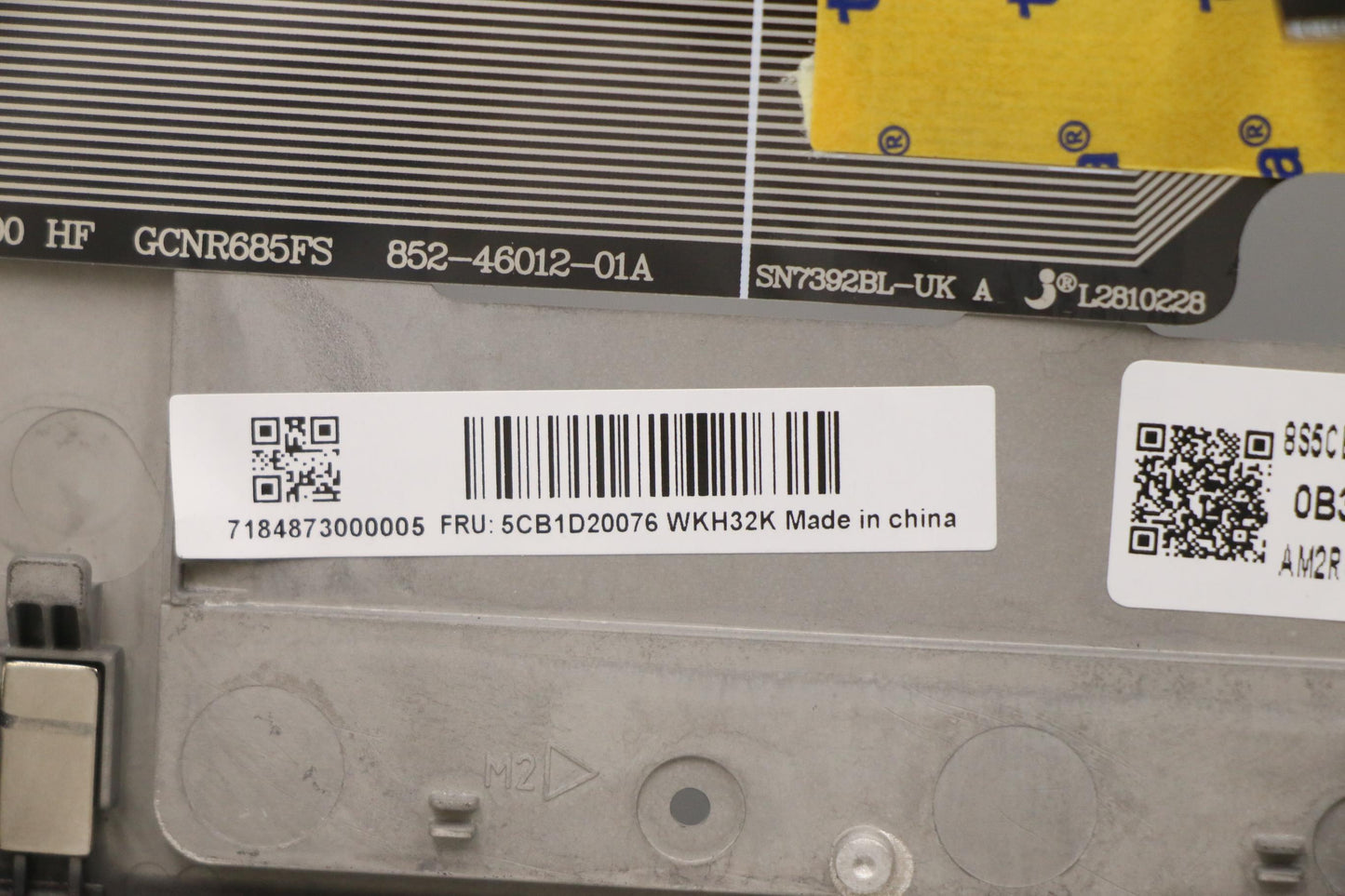 Lenovo Cover Upper Case Asm_Nordic C - 5CB1D20076