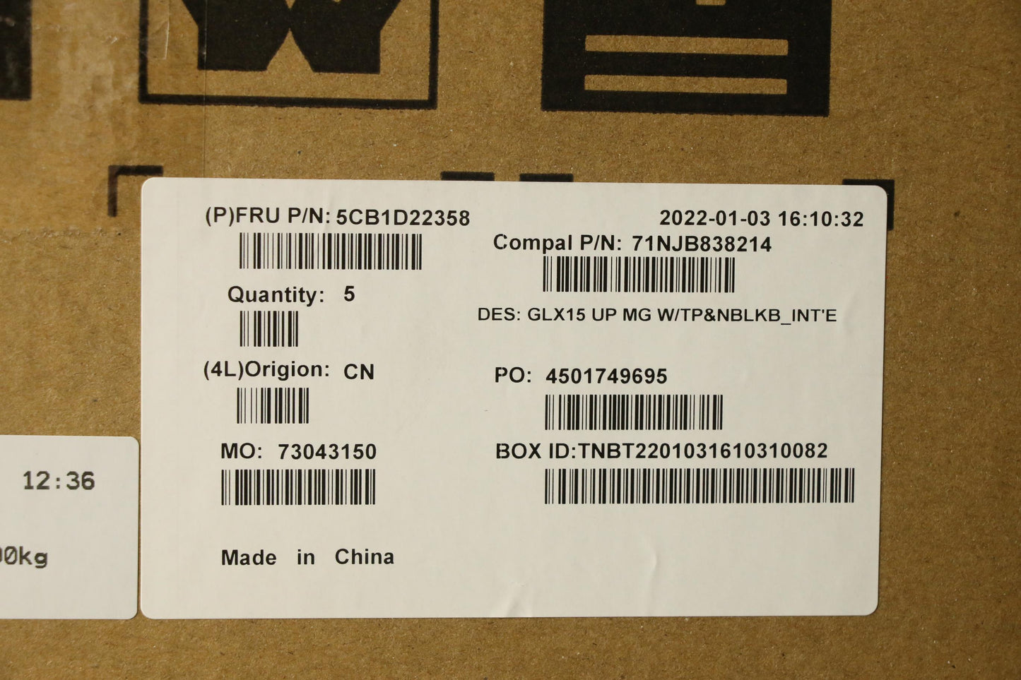 Lenovo Cover Uppercaseasm_Euro Eng C2 - 5CB1D22358