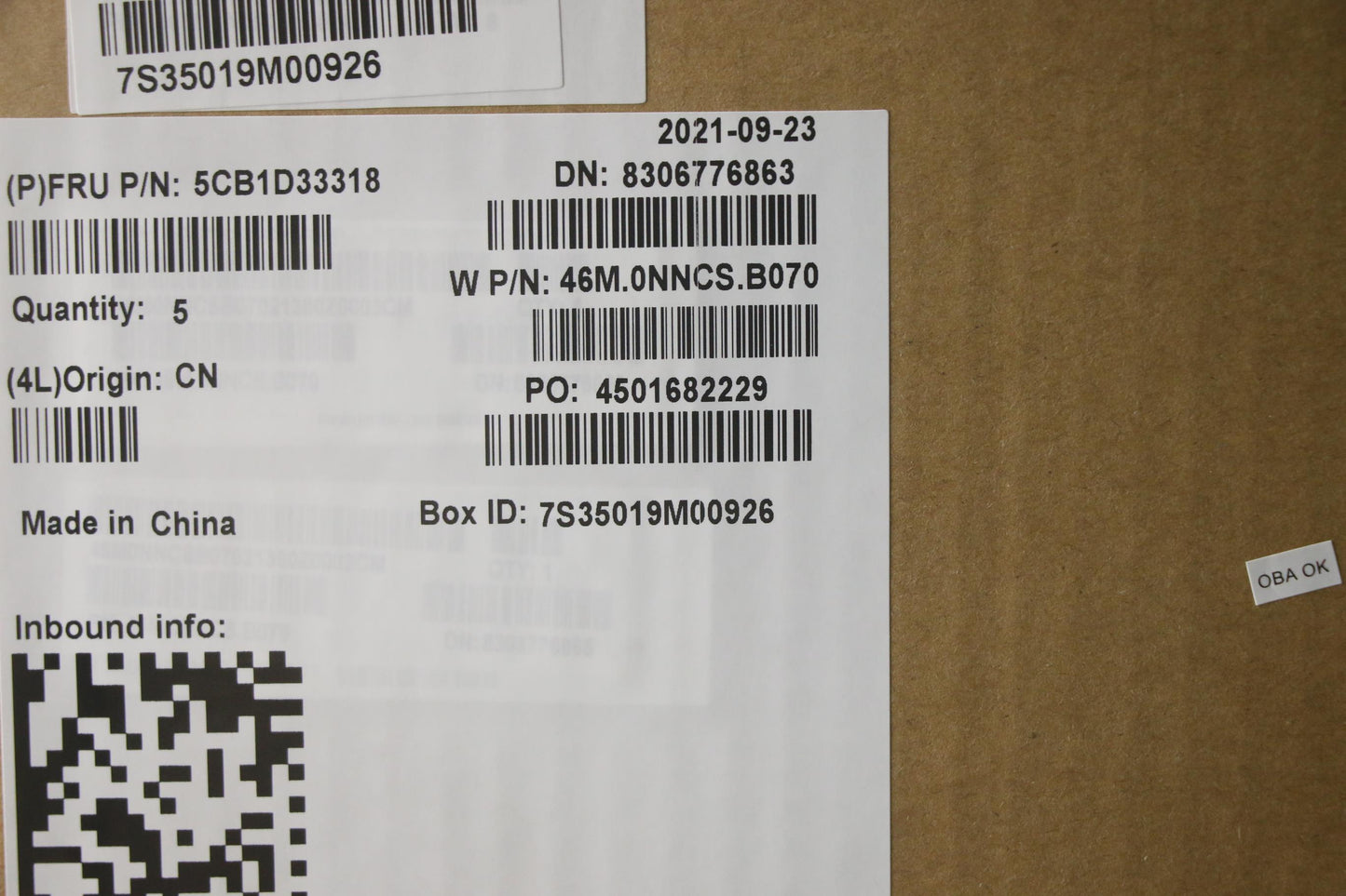 Lenovo Cover Upper Case Asm_Ko W 81M9 - 5CB1D33318
