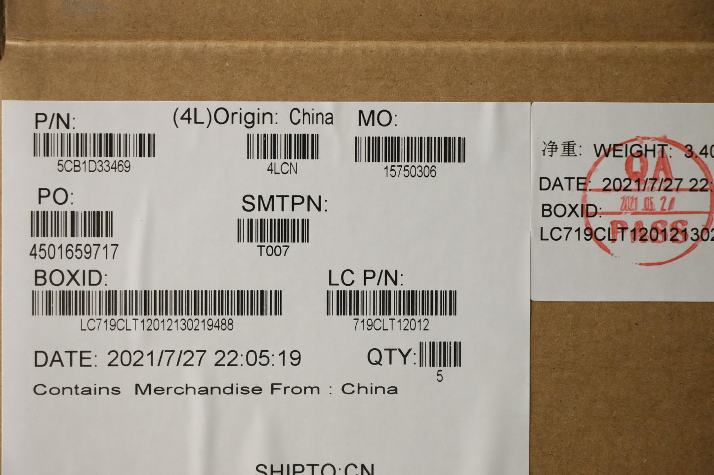 Lenovo Cover Upper Case Assembly Eng - 5CB1D33469