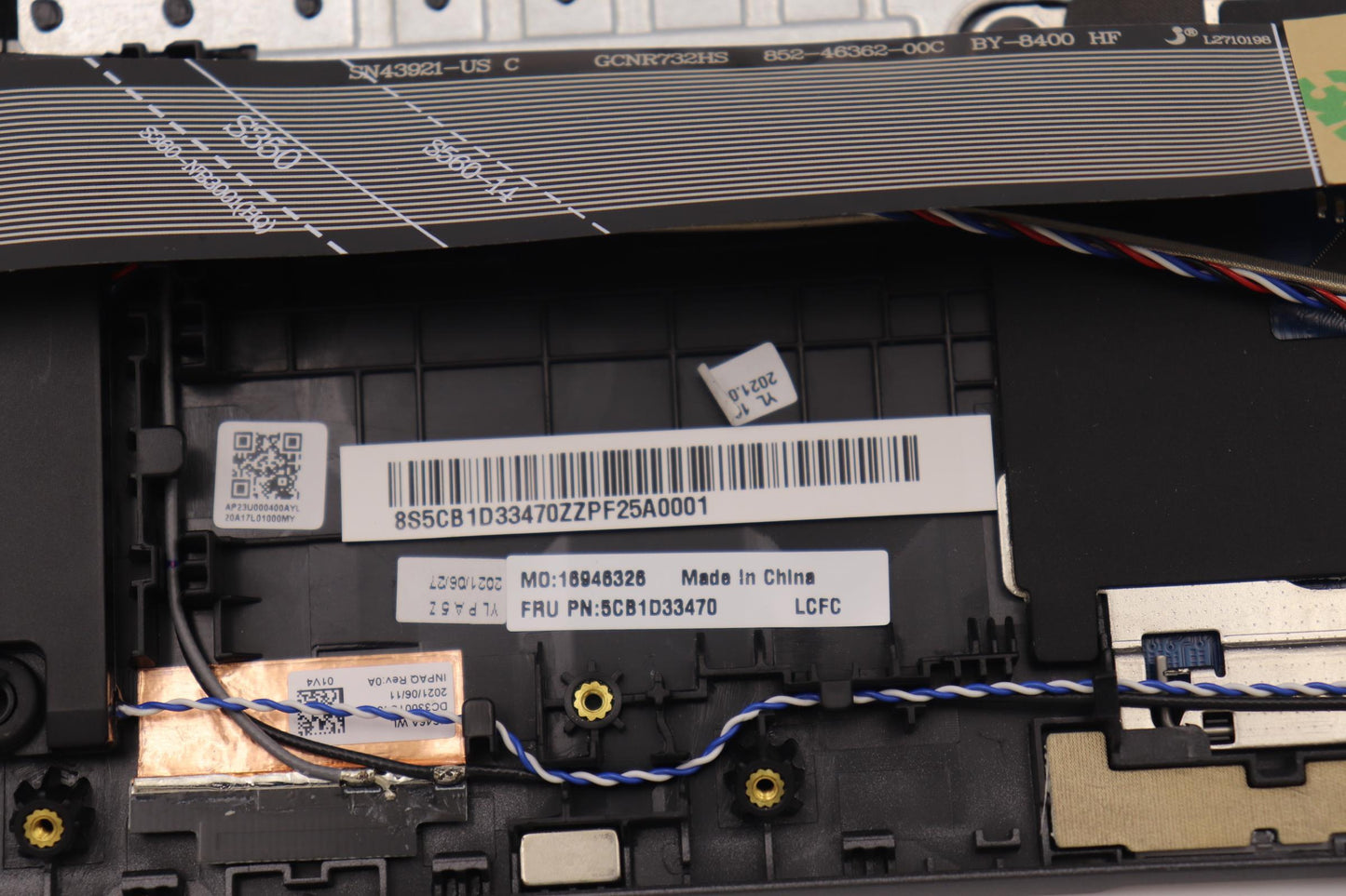 Lenovo Cover Upper Case Assembly Euro - 5CB1D33470