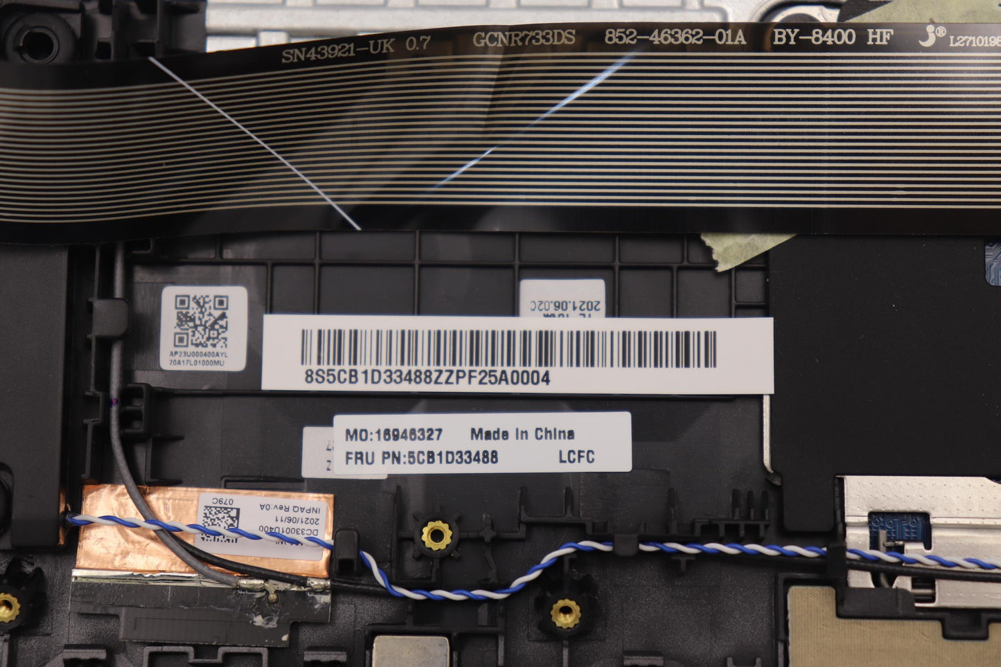 Lenovo Cover Upper Case Assembly Bel - 5CB1D33488