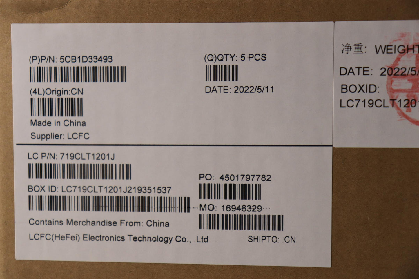 Lenovo Cover Upper Case Assembly Fra/ - 5CB1D33493