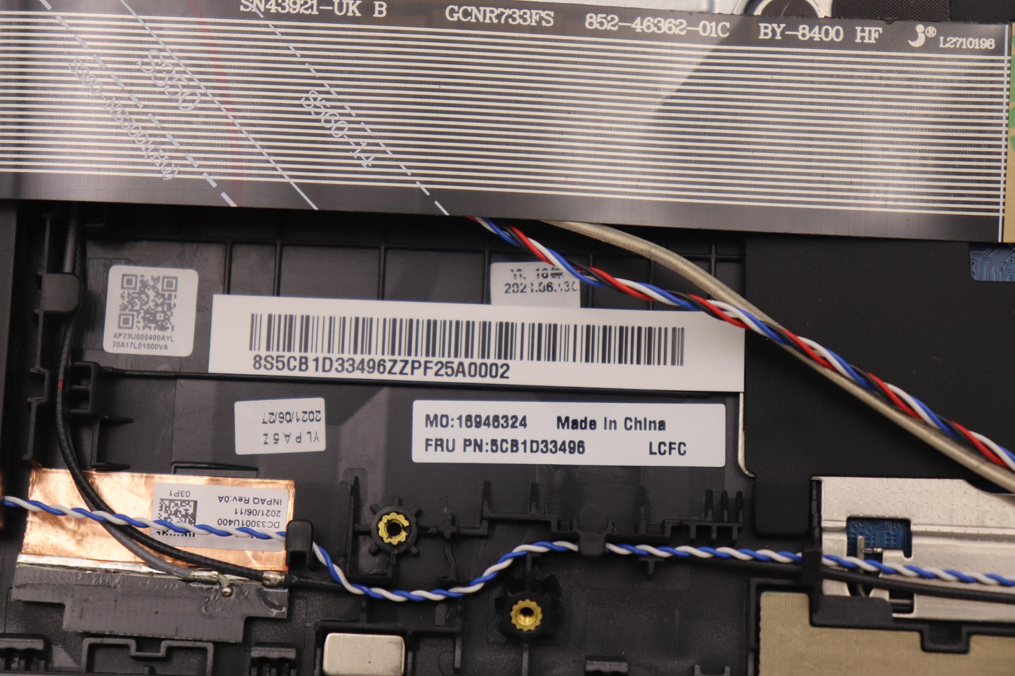 Lenovo Cover Upper Case Assembly Nord - 5CB1D33496
