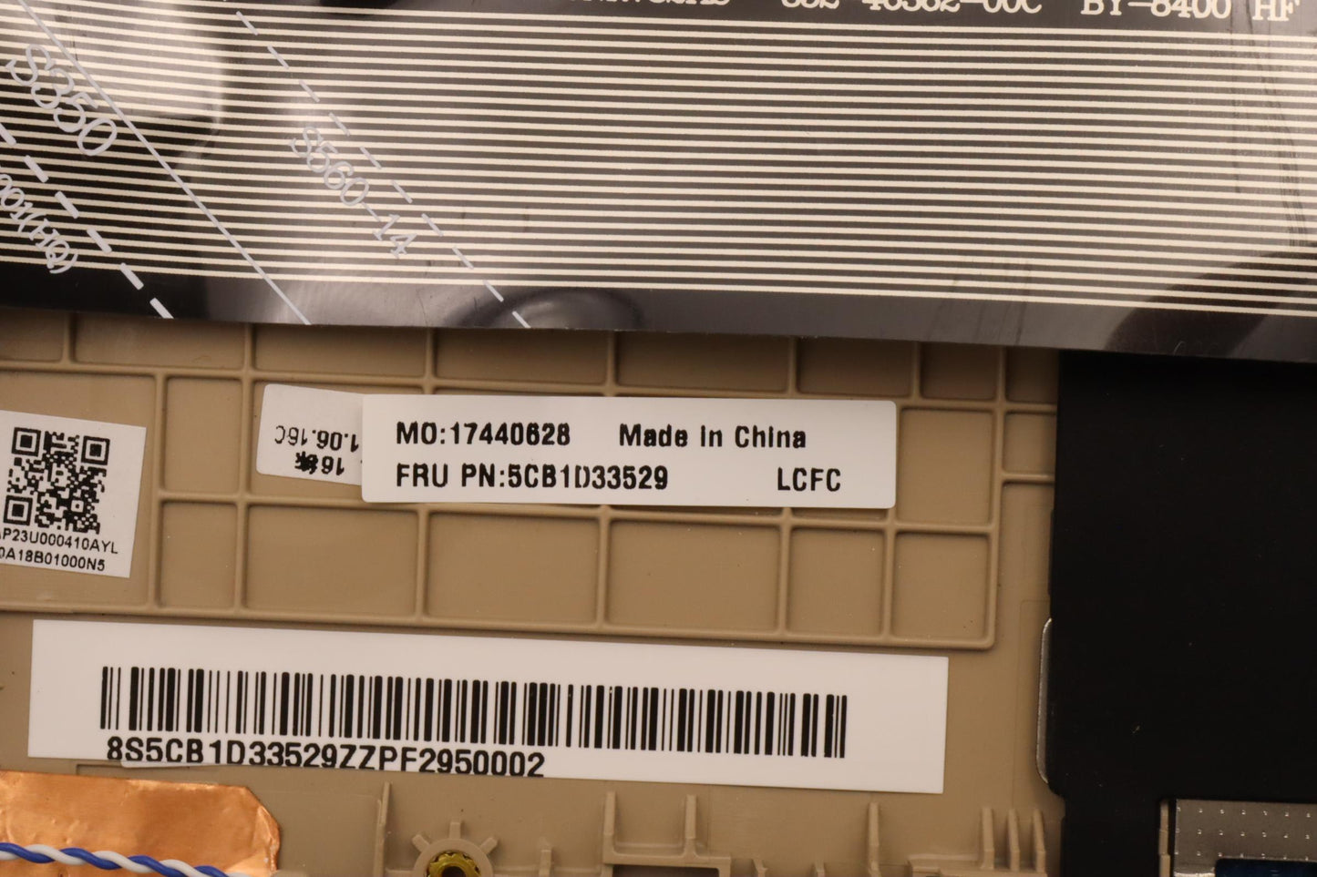 Lenovo Cover Upper Case Assembly Euro - 5CB1D33529
