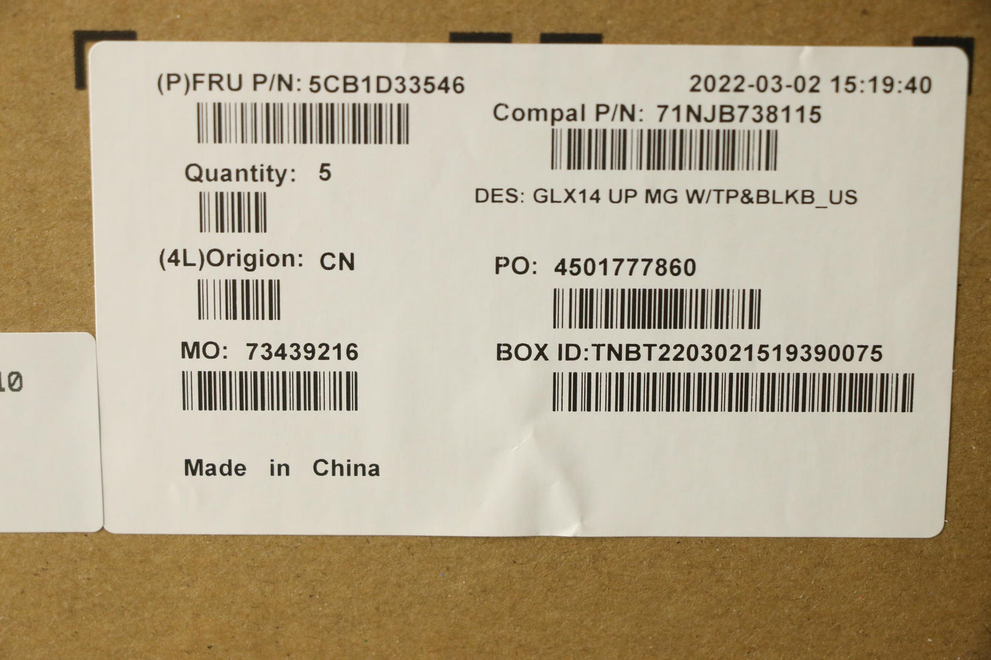Lenovo Cover Upper Case Asm_Eng C 21A - 5CB1D33546