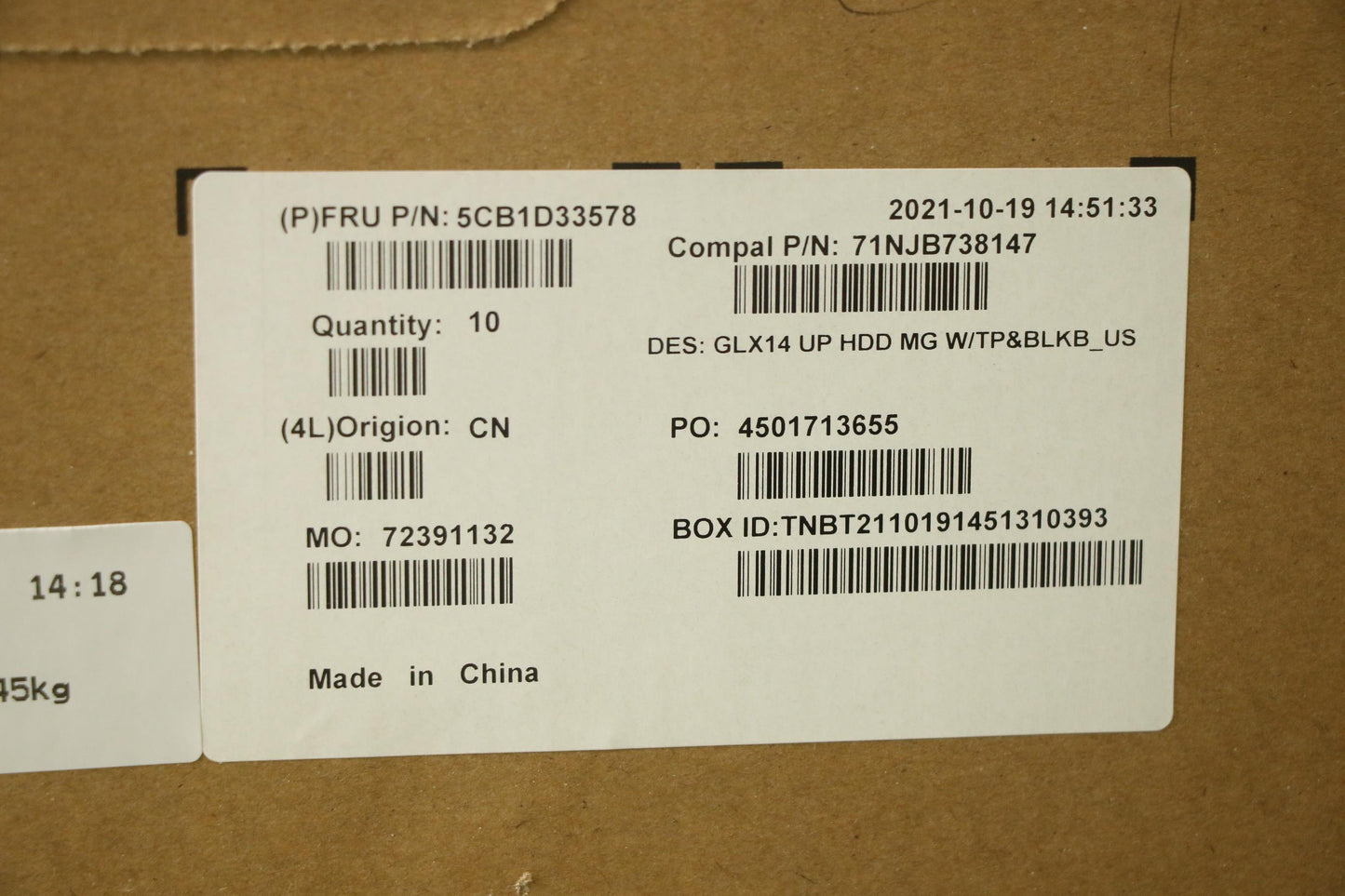 Lenovo Cover Upper Case Asm_Eng C 21A - 5CB1D33578