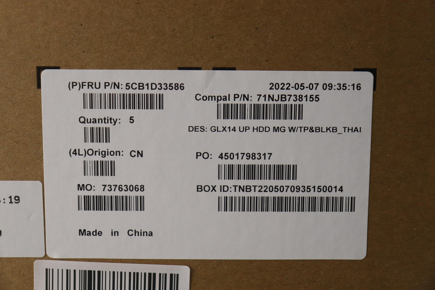 Lenovo Cover Upper Case Asm_Thai C 21 - 5CB1D33586