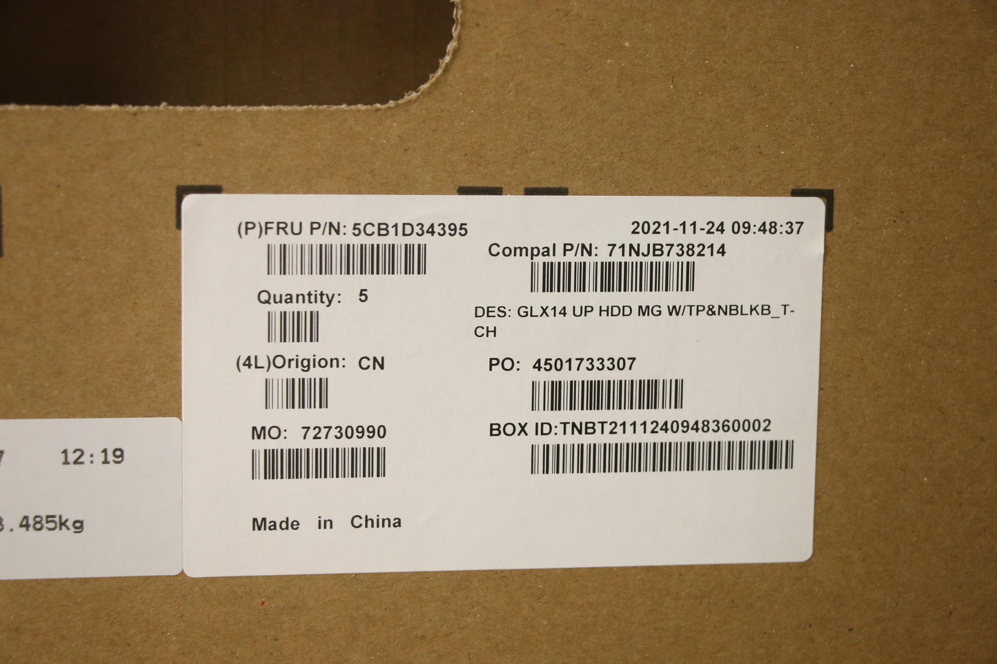 Lenovo Cover Upper Case Asm_Tc C 21A3 - 5CB1D34395