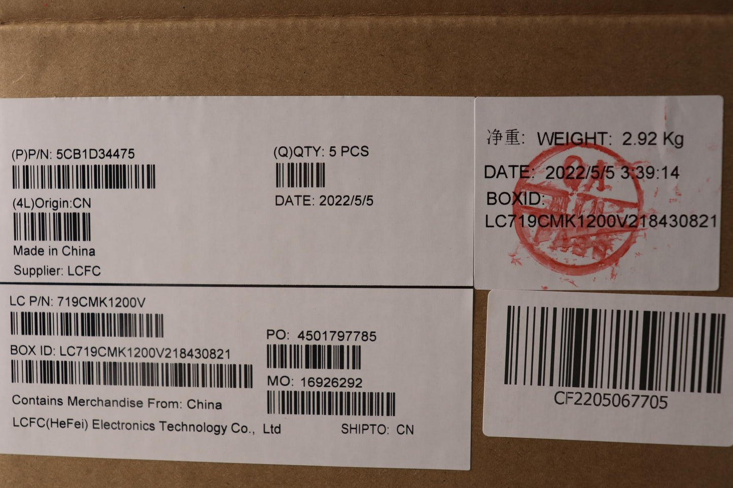 Lenovo Cover Upper Case Assembly Por - 5CB1D34475