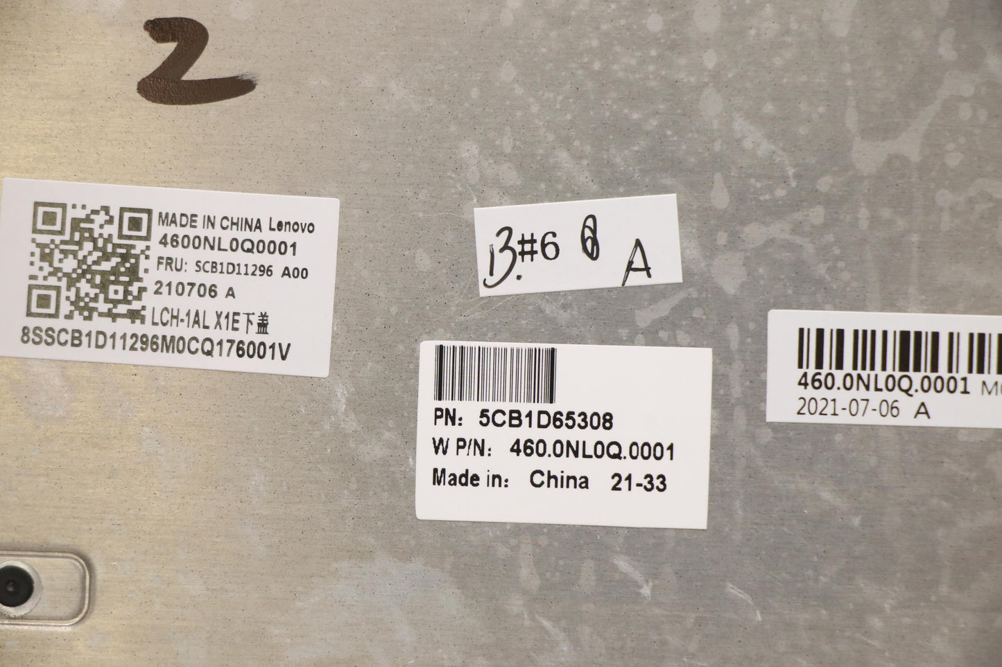 Lenovo D-Cover Assembly, No WWAN - 5CB1D65308