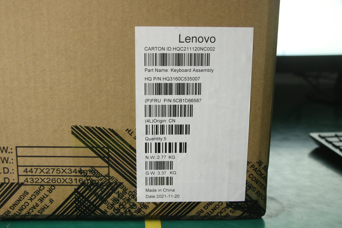 Lenovo Cover Upper Case Asm_Cze/Slk_H - 5CB1D66587