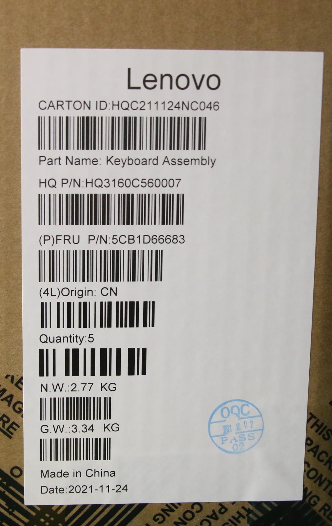Lenovo Cover Upper Case Asm_Tc_H20Wj - 5CB1D66683