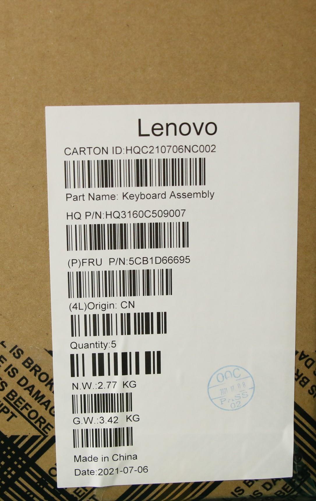 Lenovo Cover Upper Case Asm_Usa Eng_H - 5CB1D66695