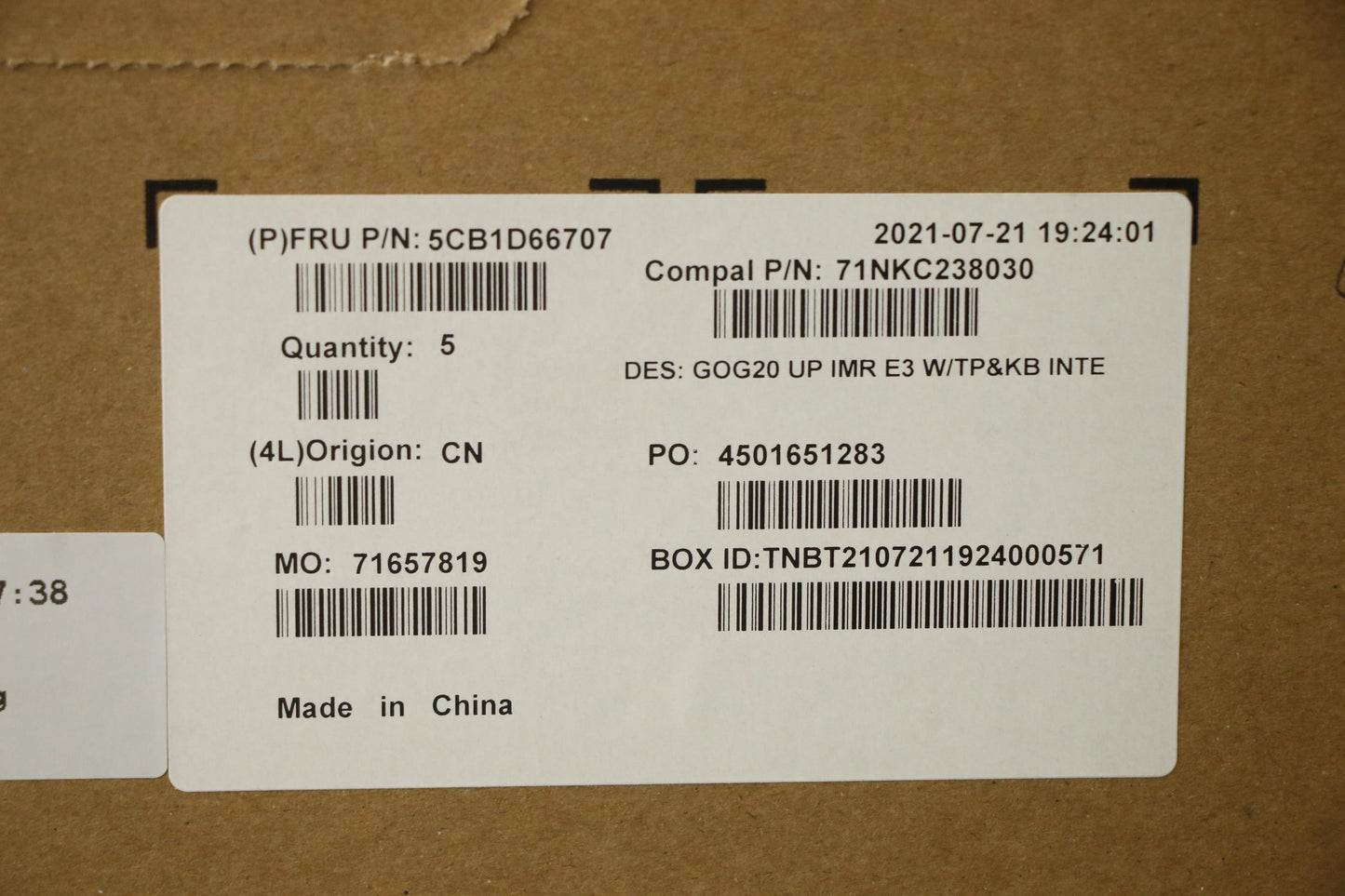 Lenovo Cover Upper Case Assembly Euro - 5CB1D66707