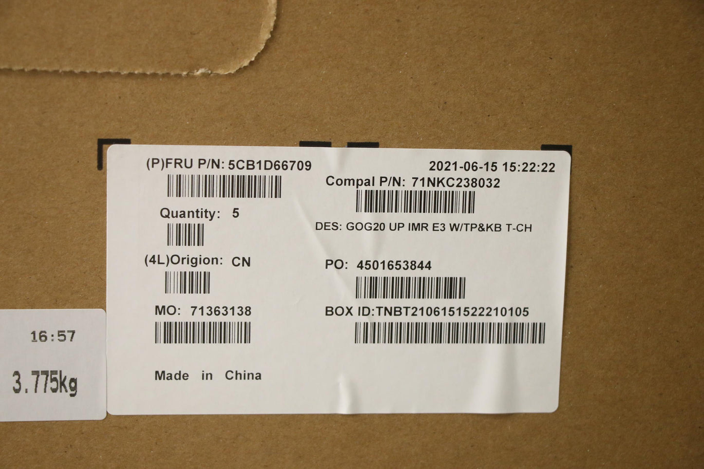 Lenovo Cover Upper Case Assembly Tc C - 5CB1D66709