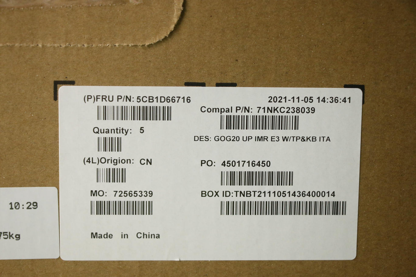 Lenovo Cover Upper Case Assembly Ita - 5CB1D66716