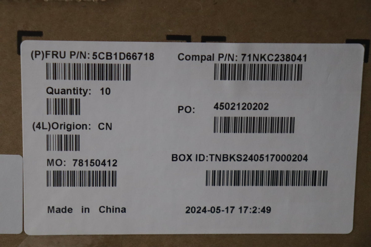 Lenovo Cover Upper Case Assembly Tur - 5CB1D66718