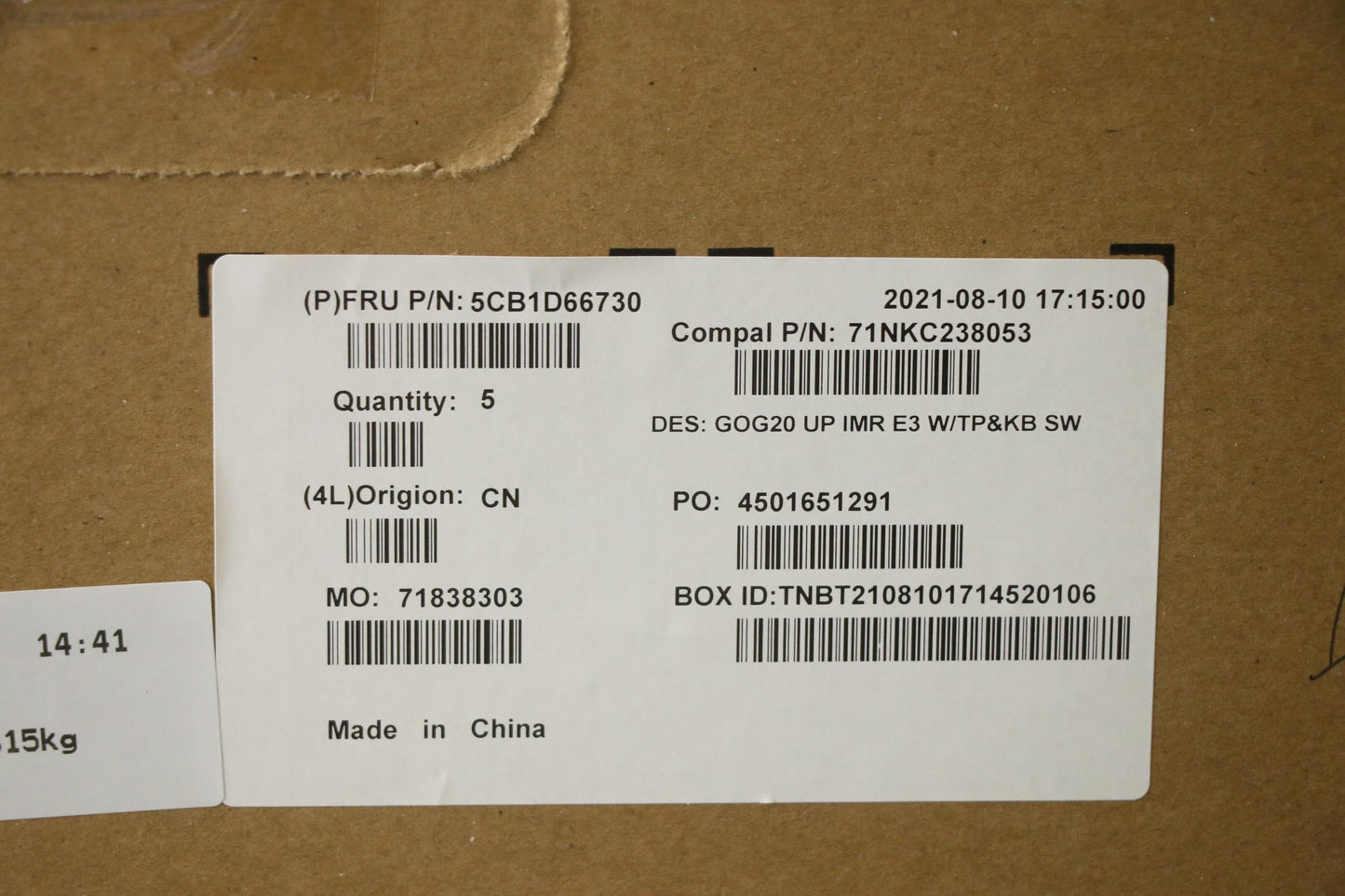 Lenovo Cover Upper Case Assembly Sws - 5CB1D66730