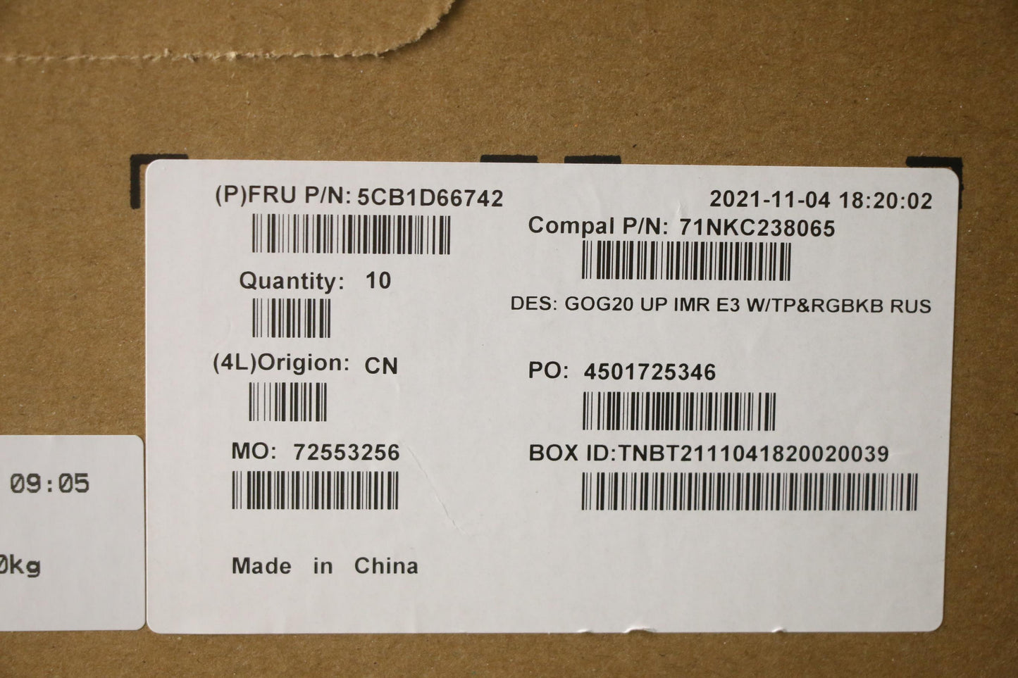 Lenovo Cover Upper Case Assembly Rus - 5CB1D66742