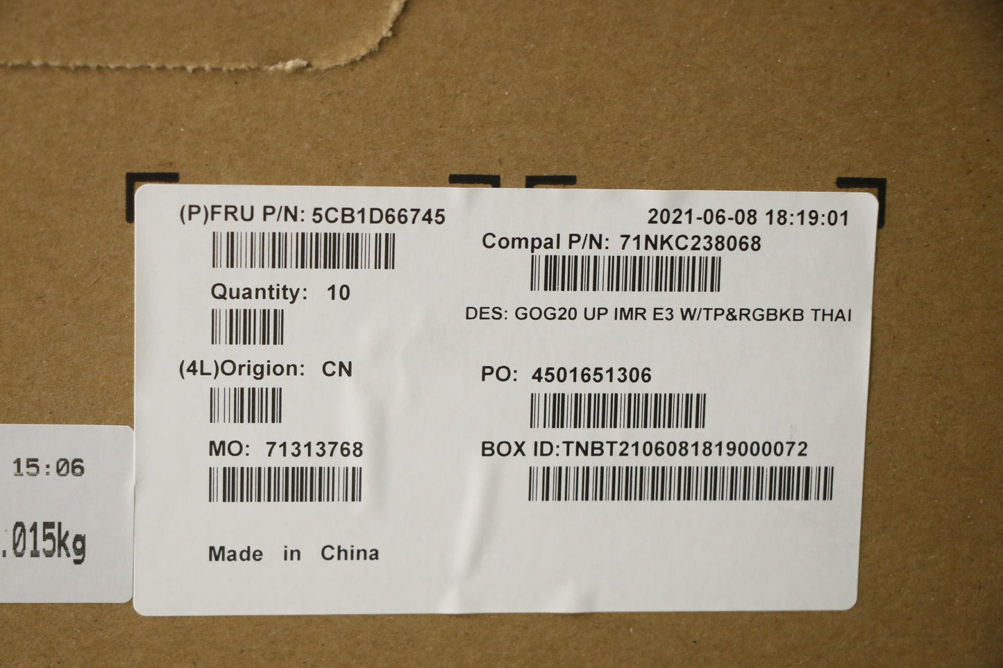 Lenovo Cover Upper Case Assembly Thai - 5CB1D66745