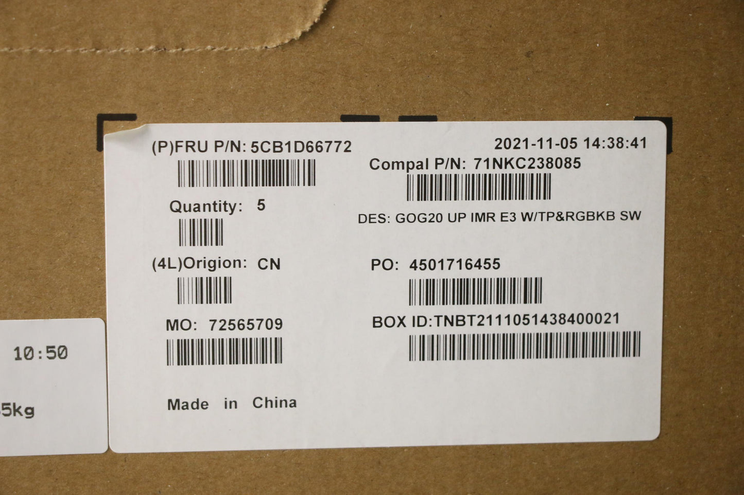 Lenovo Cover Upper Case Assembly Sws - 5CB1D66772