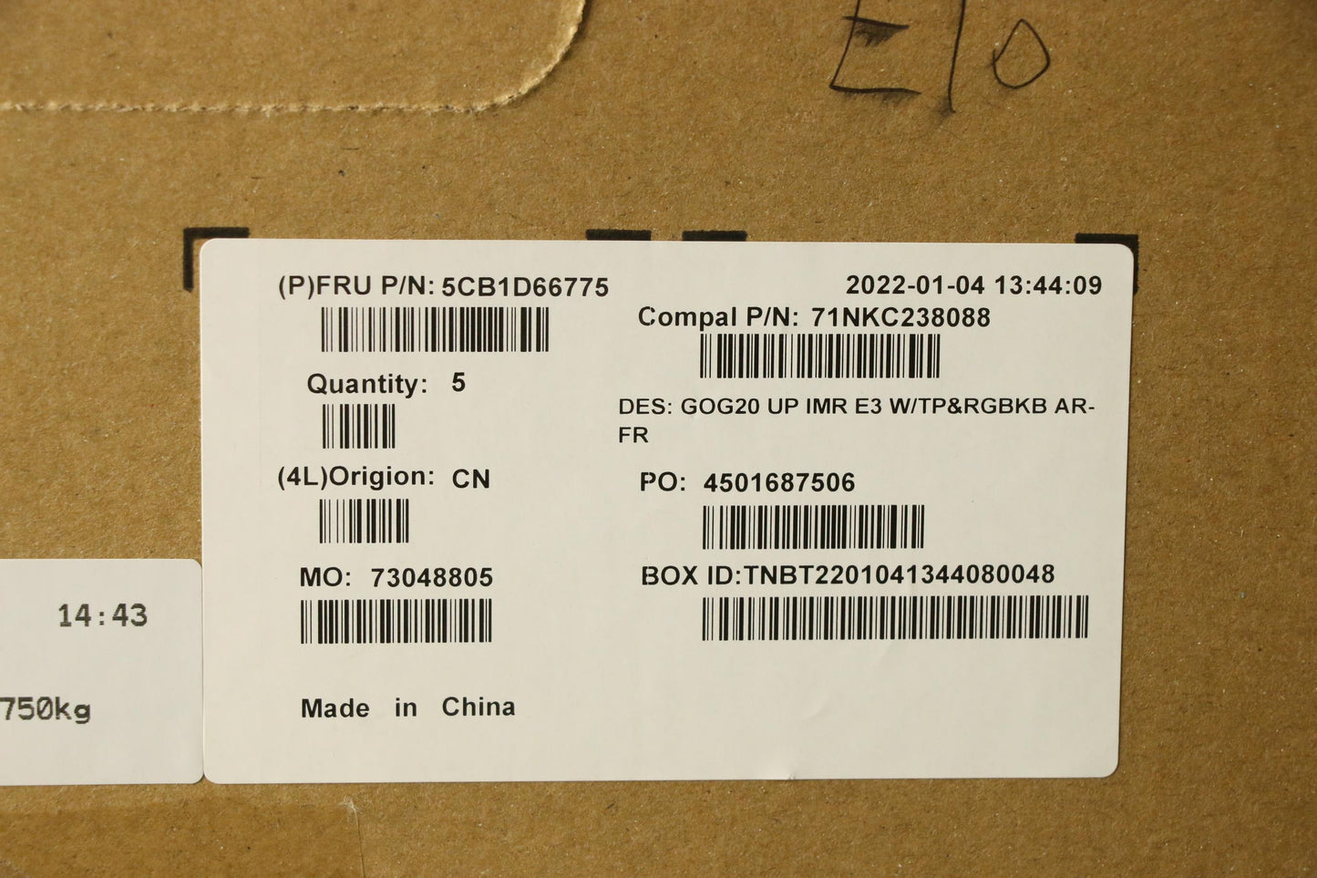 Lenovo Cover Uppercaseassembly Fra/Ar - 5CB1D66775
