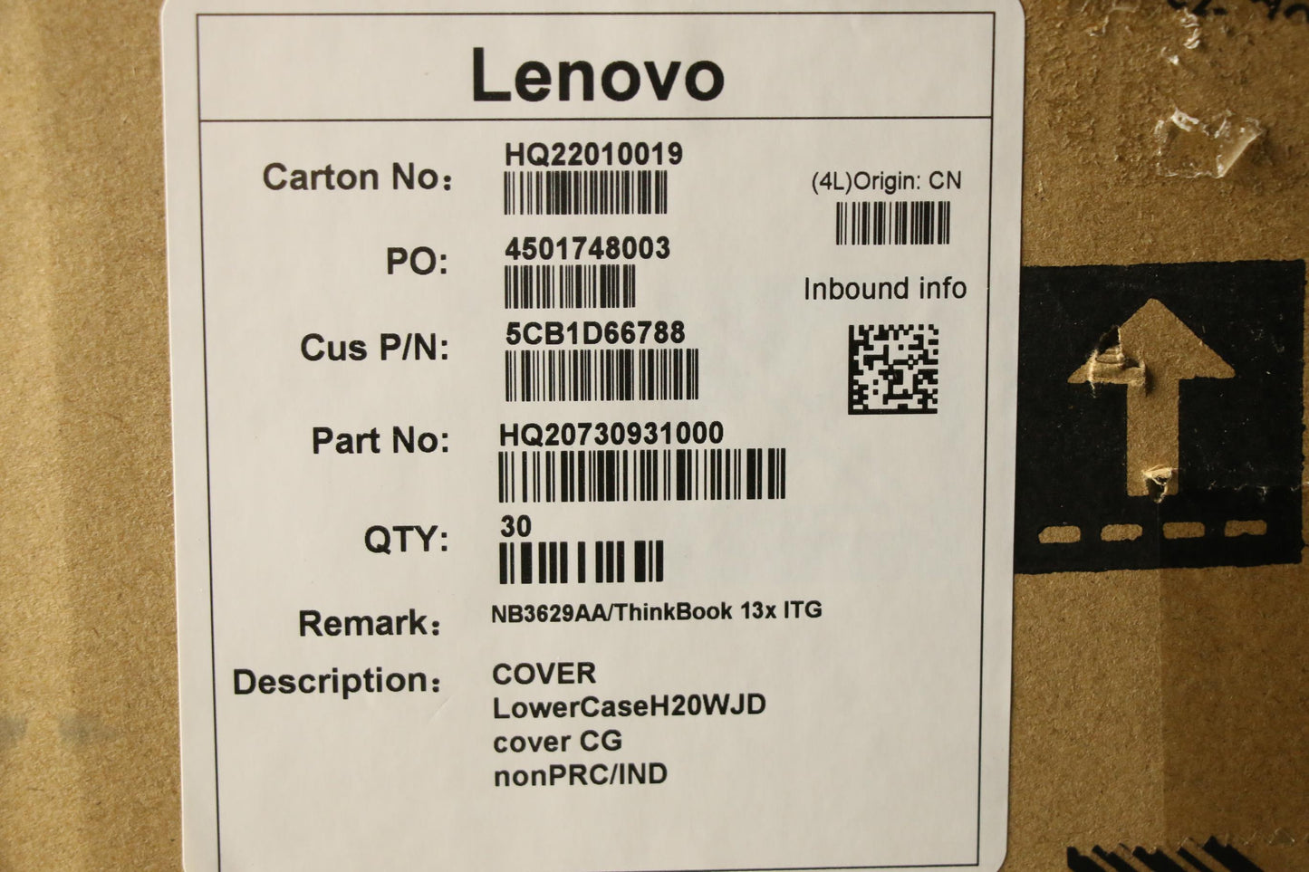 Lenovo Cover Lowercaseh20Wjdcover Cg - 5CB1D66788