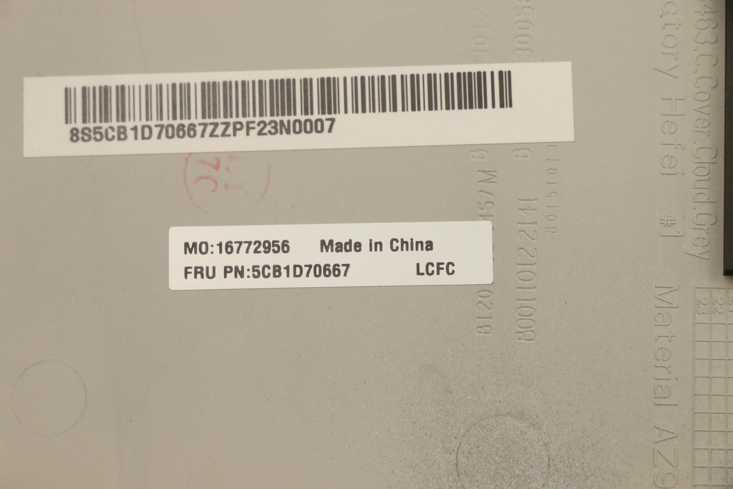 Lenovo Cover Upper Case Assembly Bel - 5CB1D70667