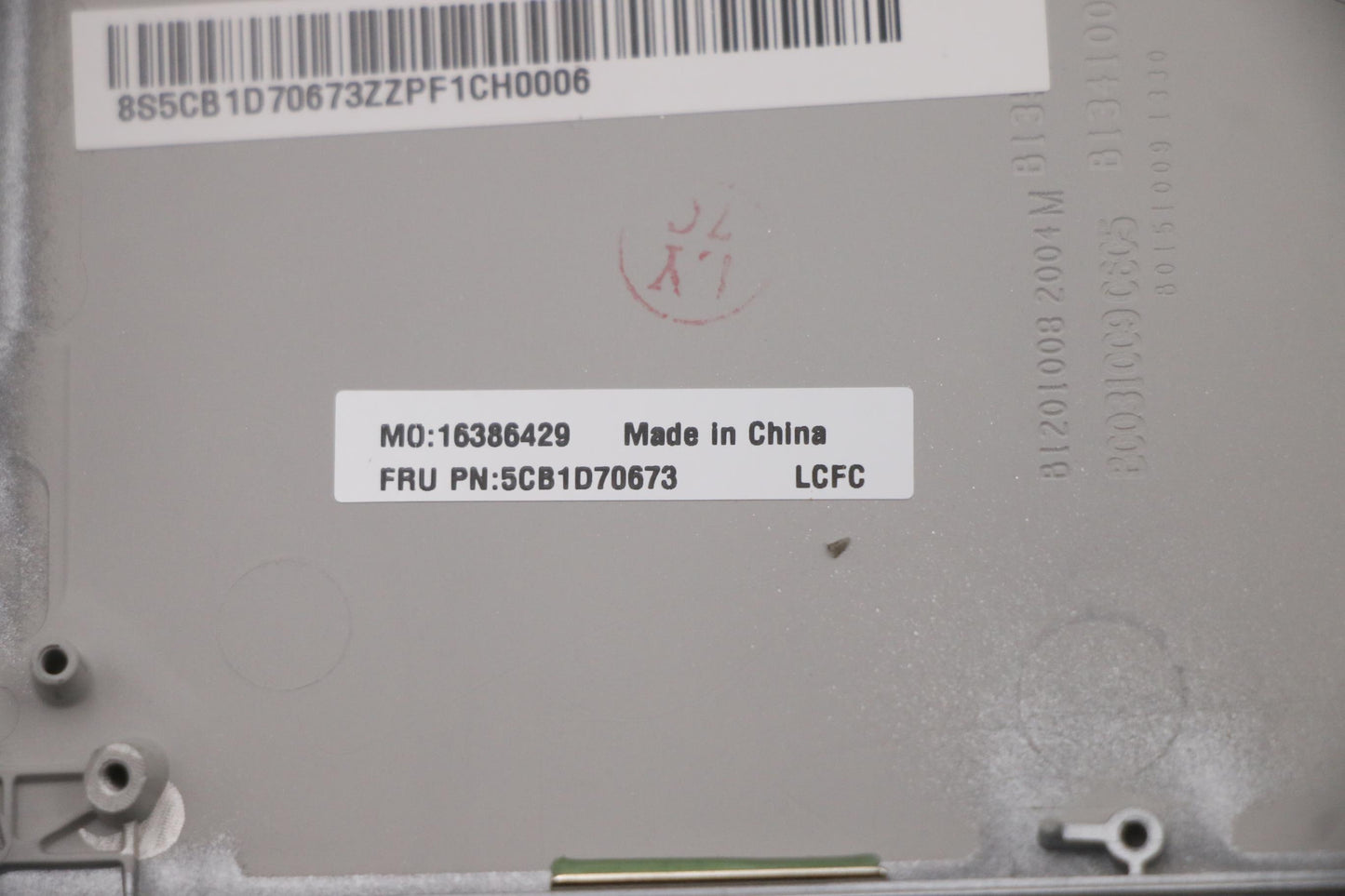 Lenovo Cover Upper Case Assembly Fra - 5CB1D70673